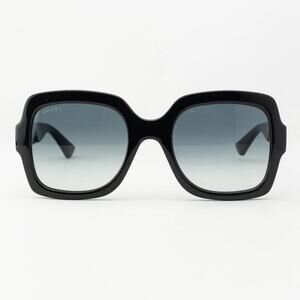 New! Gucci GG1337S 001 Black Square Oversized Sunglasses, Authentic